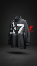 Steel Shadow Oversized Zip Jacket